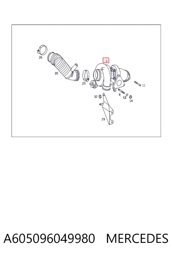 Купити A6050960499 Mercedes Турбіна