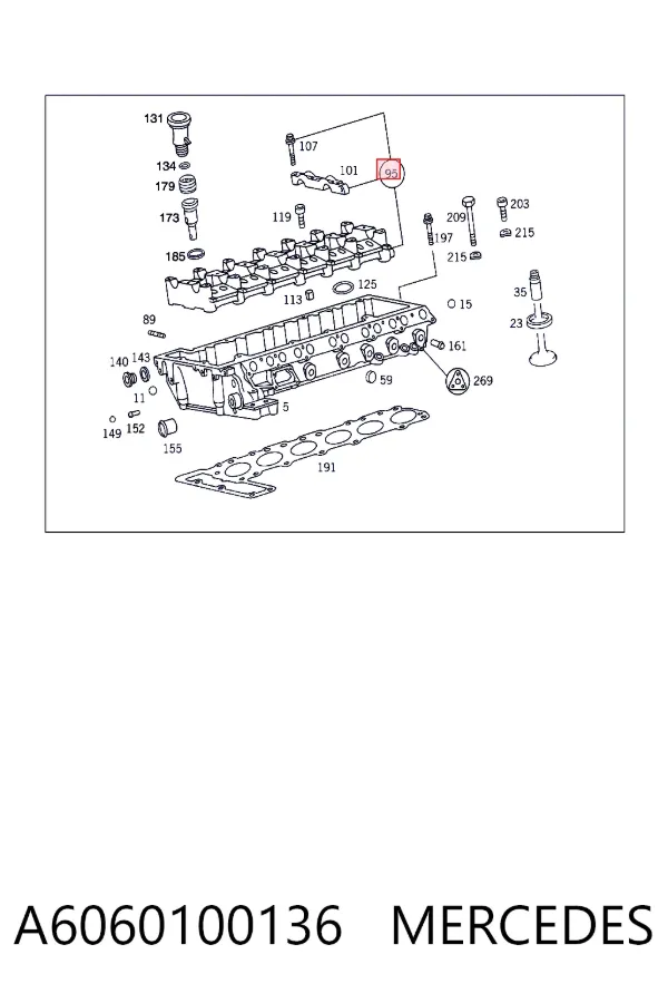 Корпус распредвала A6060100136 Mercedes