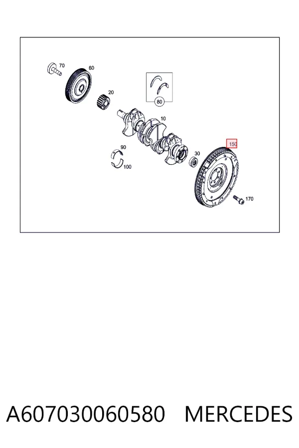 A6070300605 Mercedes Демпферний маховик