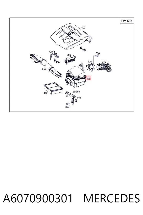 Корпус фільтра A6070900301 Mercedes