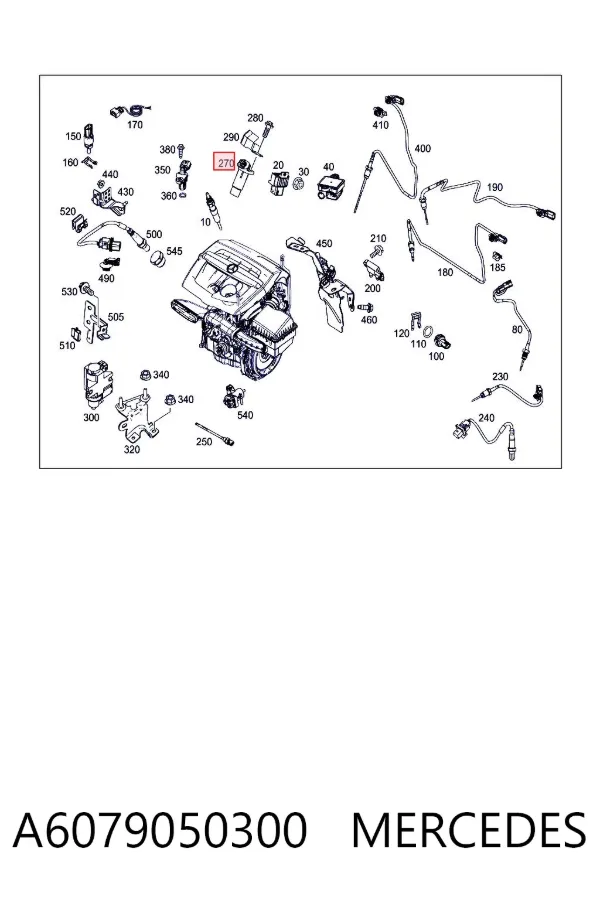 Датчик колінвала A6079050300 Mercedes
