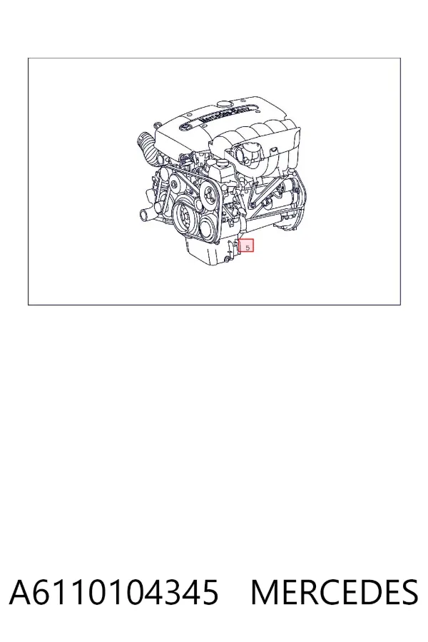Двигун A6110104345 Mercedes