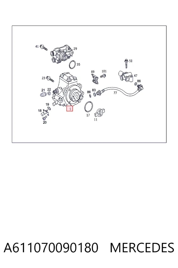 Насос паливний високого тиску Mercedes A6110700901 ціна, від 126.69 USD