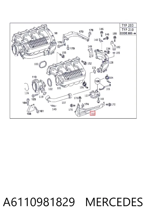  A6110981829 Mercedes