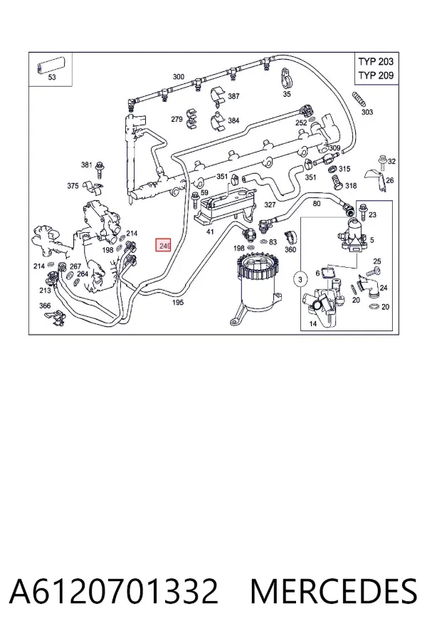  A6120701332 Mercedes