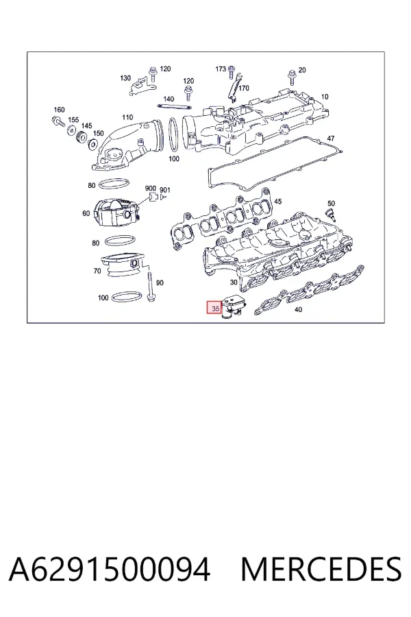 Датчик холостого ходу A6291500094 Mercedes