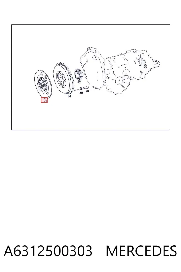 Диск зчеплення A6312500303 Mercedes
