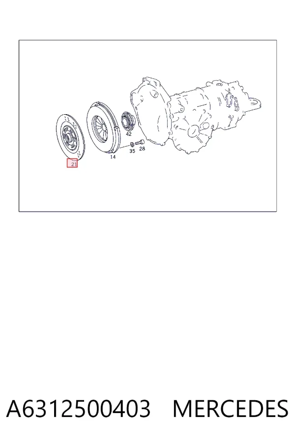 Диск зчеплення A6312500403 Mercedes