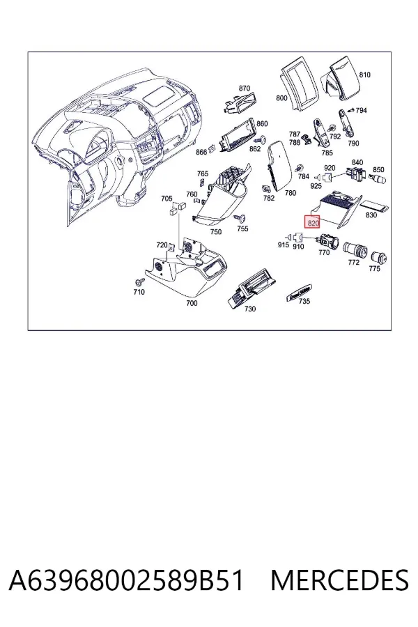  A63968002589B51 Mercedes