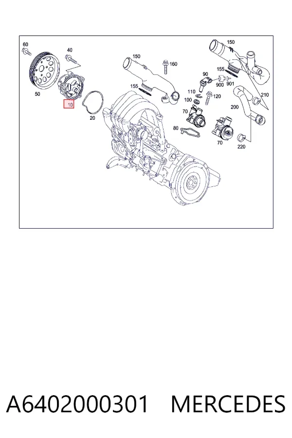 Помпа A6402000301 Mercedes