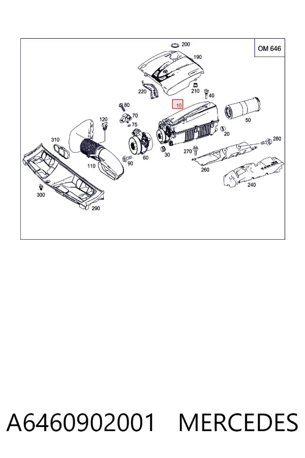 Корпус фільтра A6460902001 Mercedes