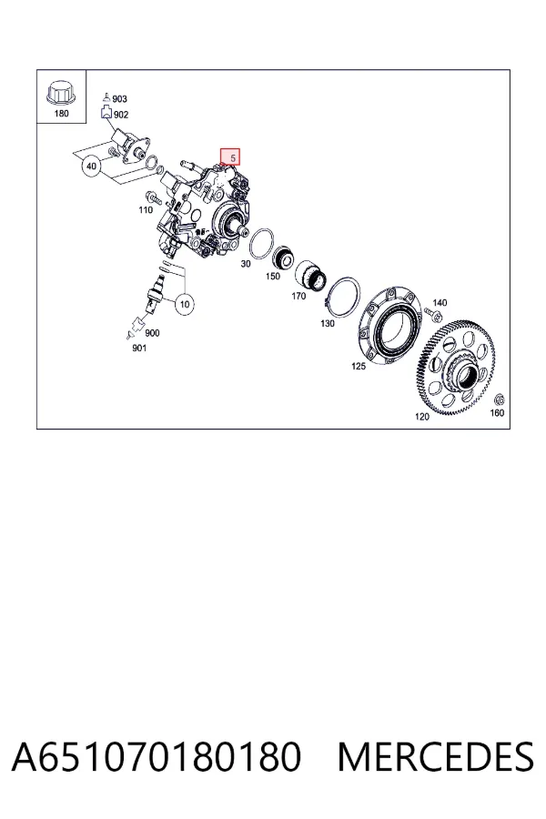 ПНВТ Mercedes A6510701801