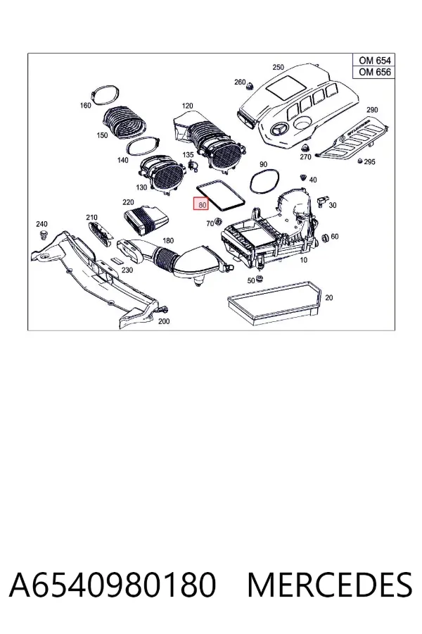  A6540980180 Mercedes