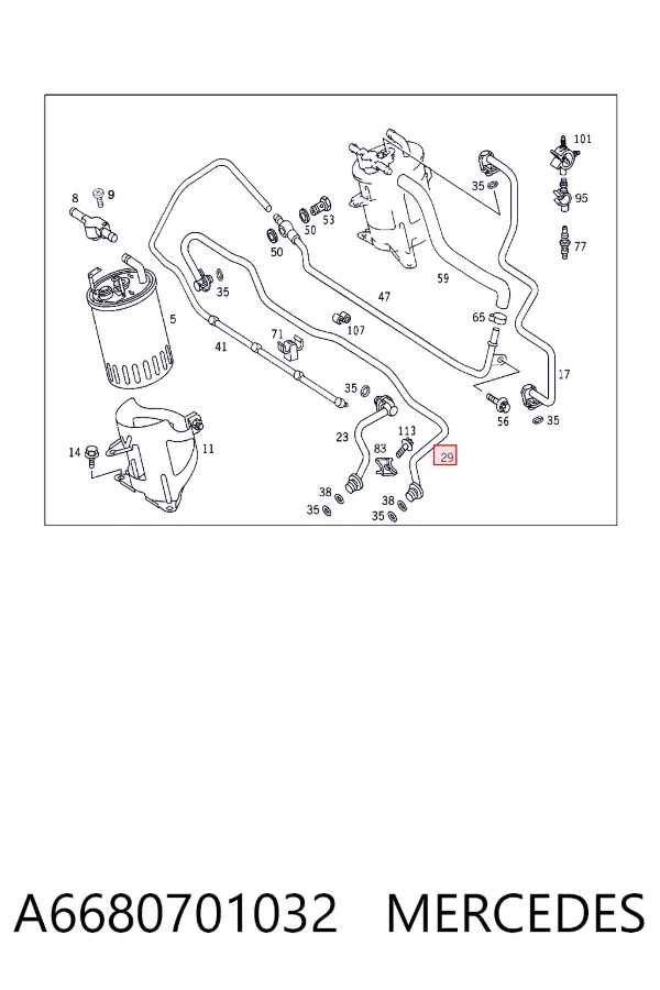  A6680701032 Mercedes