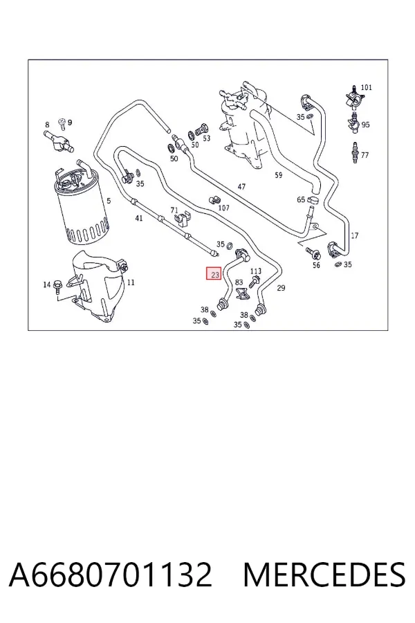  A6680701132 Mercedes