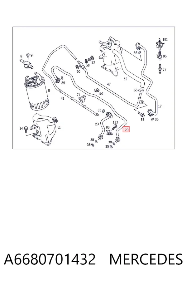  A6680701432 Mercedes