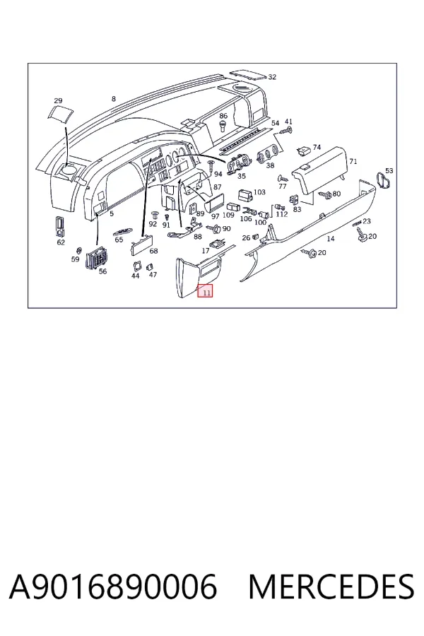  A9016890006 Mercedes
