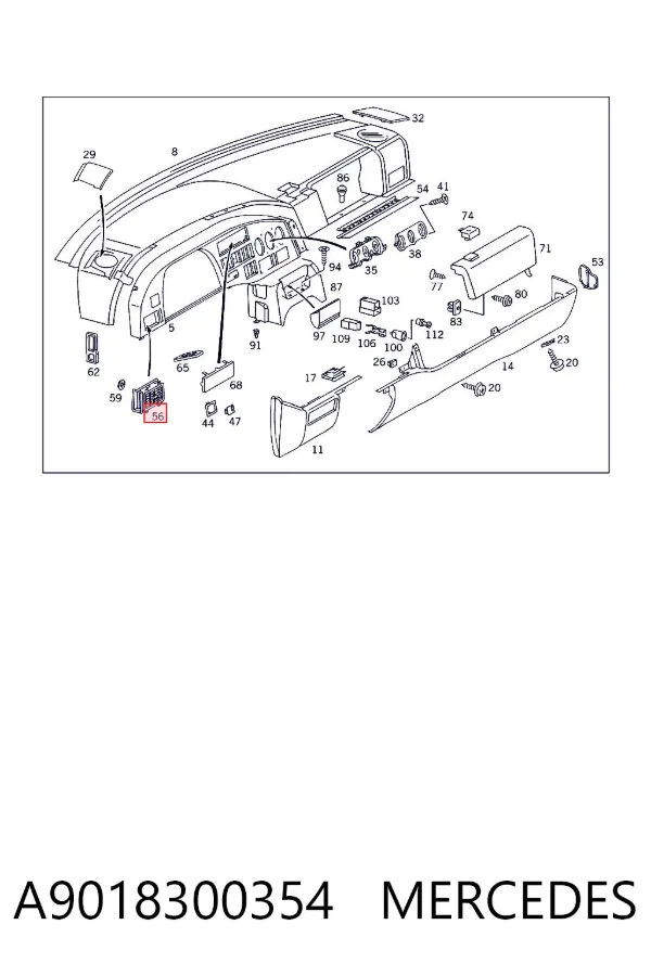  A9018300354 Mercedes