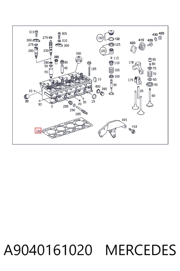 Прокладка ГБЦ A9040161020 Mercedes