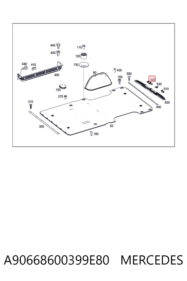  A90668600399E80 Mercedes