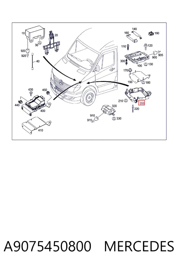  A9075450800 Mercedes