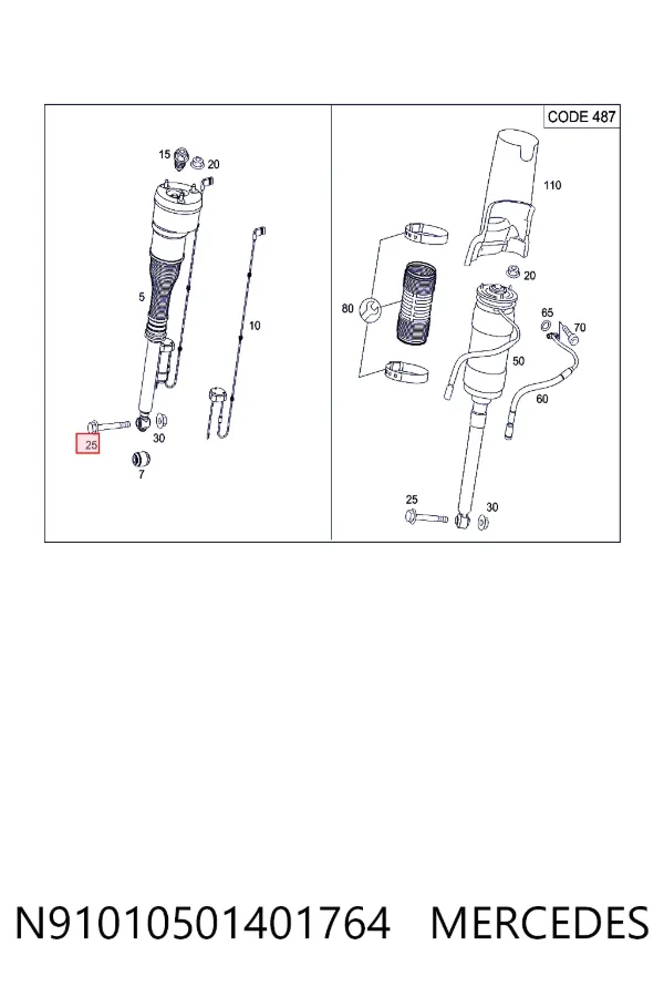  Mercedes A910105014017