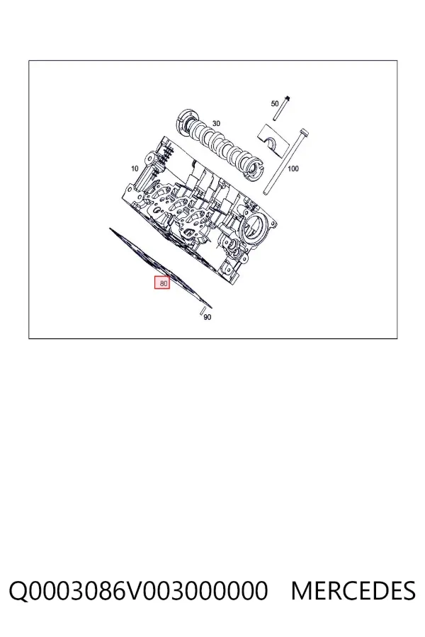 Прокладка ГБЦ Q0003086V003000000 Mercedes
