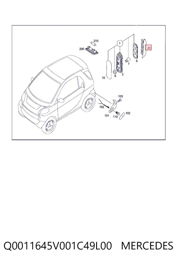  Q0011645V001C49L00 Mercedes