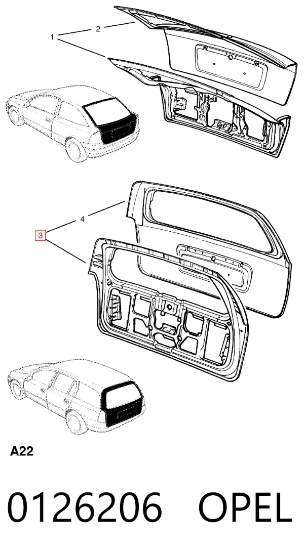 Ляда 0126206 Opel