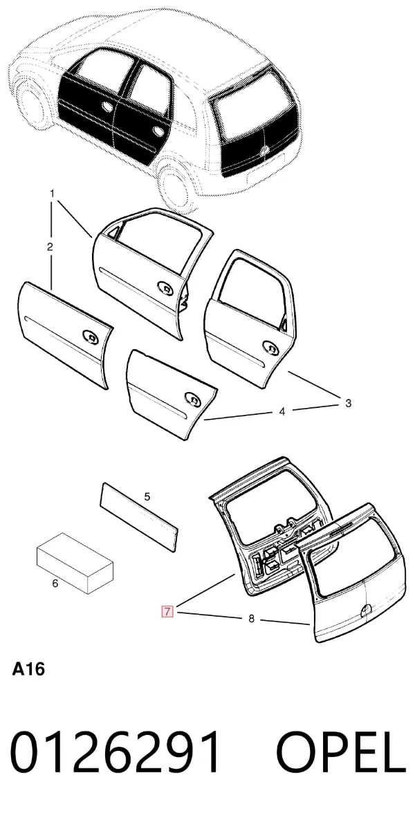 Ляда Opel Meriva A