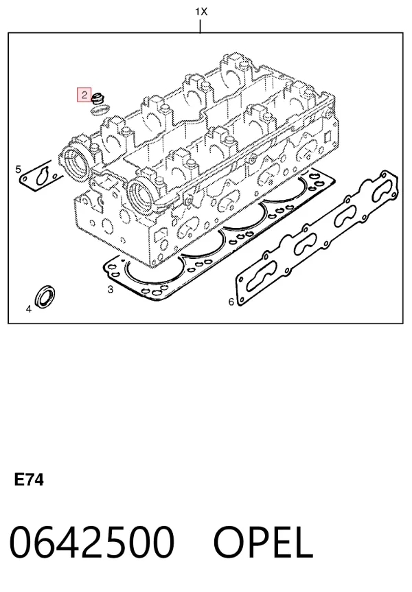 Сальник клапана 0642500 Opel