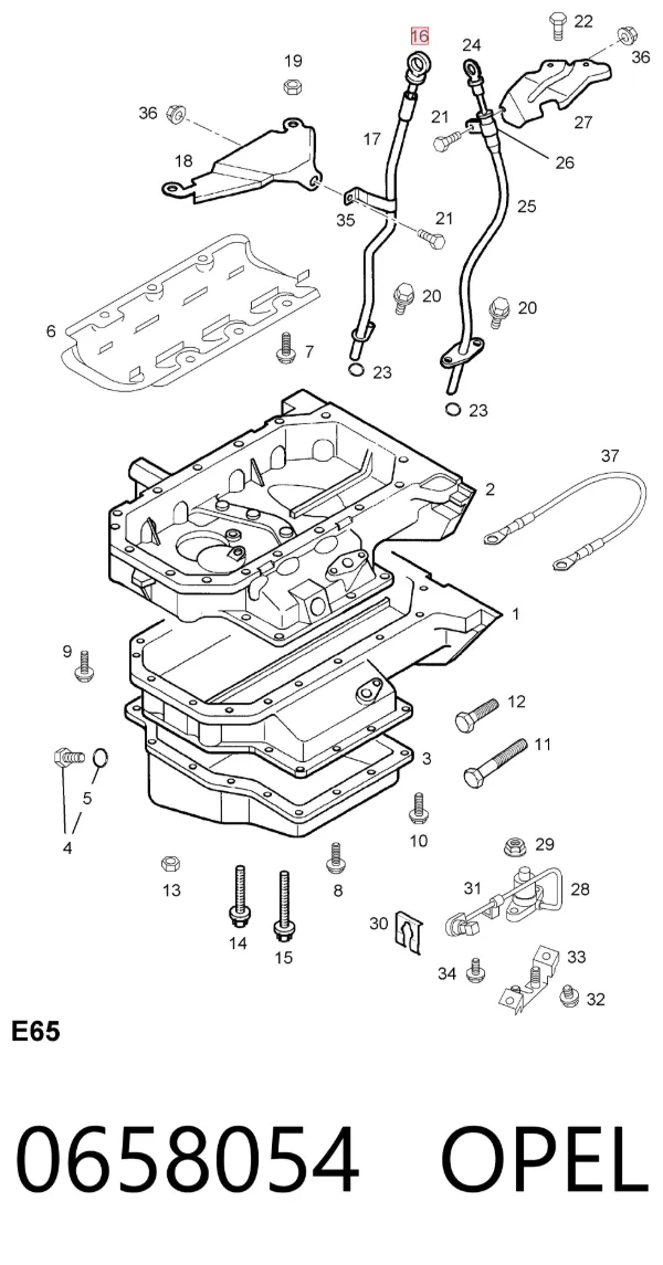 Масляний щуп 0658054 Opel