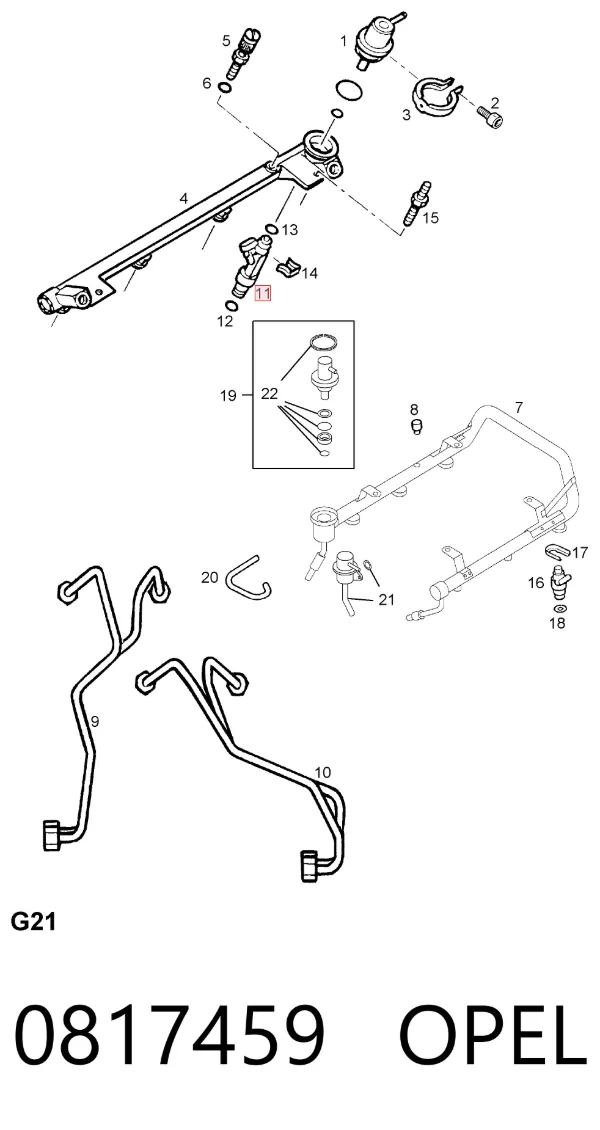 Паливні форсунки 8251669220 Honda