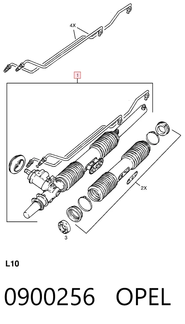Рульова рейка 0900256 Opel