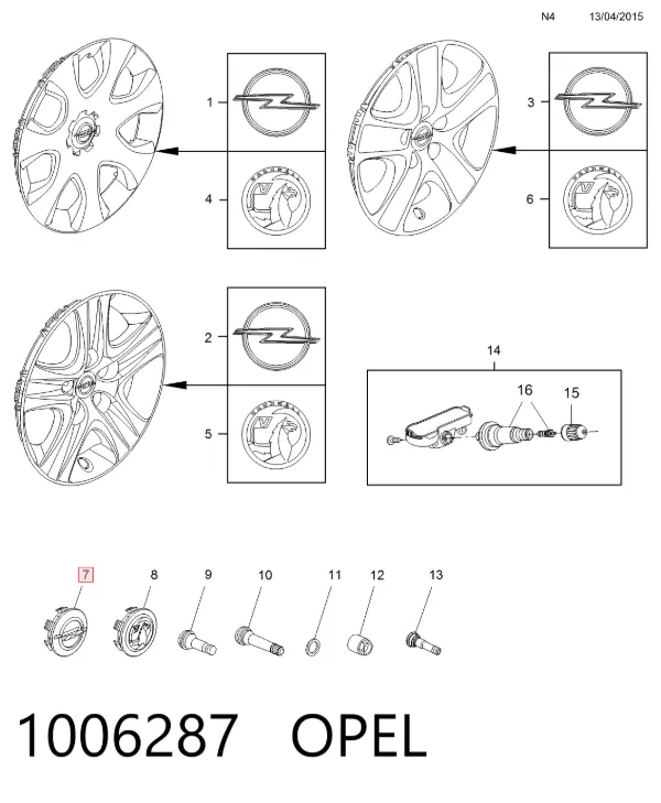 Ковпаки 6006083 General Motors
