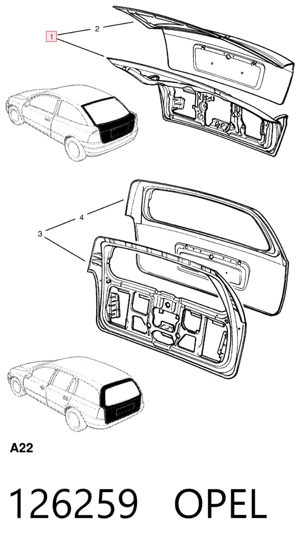 Ляда 126259 Opel