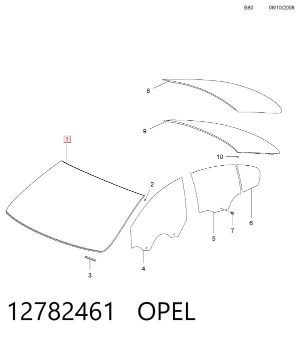 Лобове скло ST407112 Nordglass