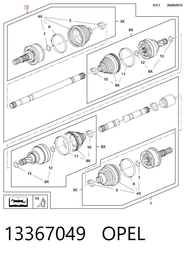  13367049 Opel