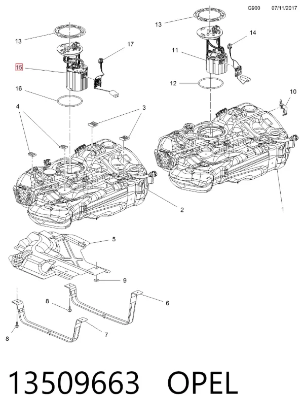  13599393 Peugeot/Citroen