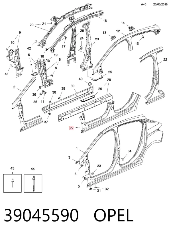  39045590 Opel