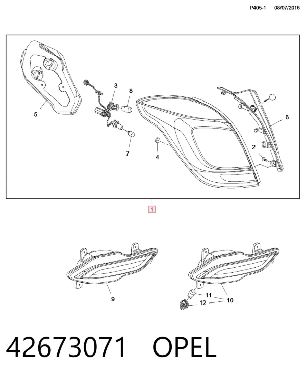  42673071 Opel