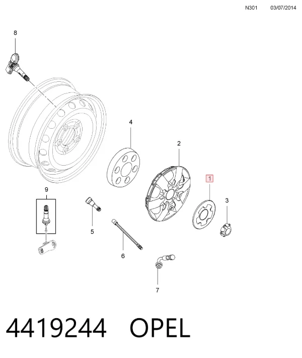  93197270 Opel