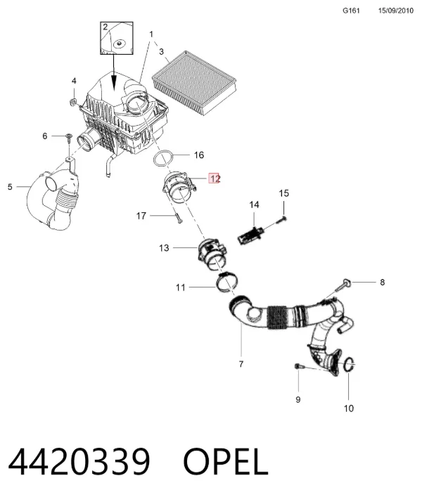 ДМРВ 4420339 Opel