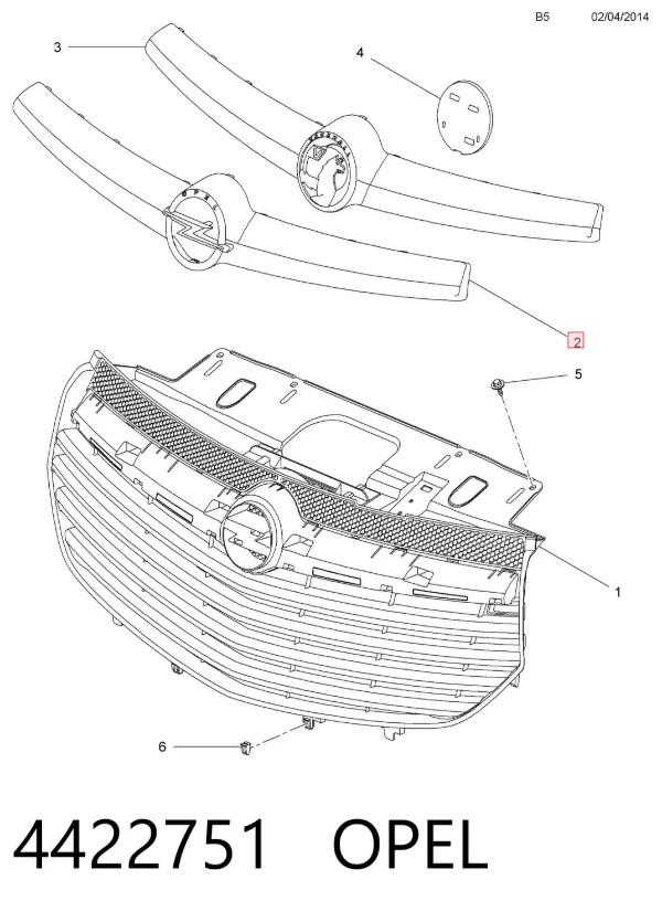  93868860 Opel