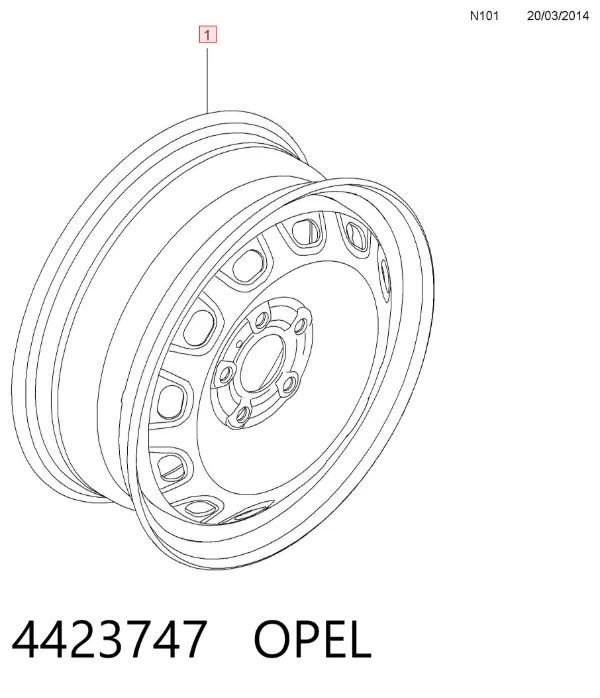  93458046 Opel
