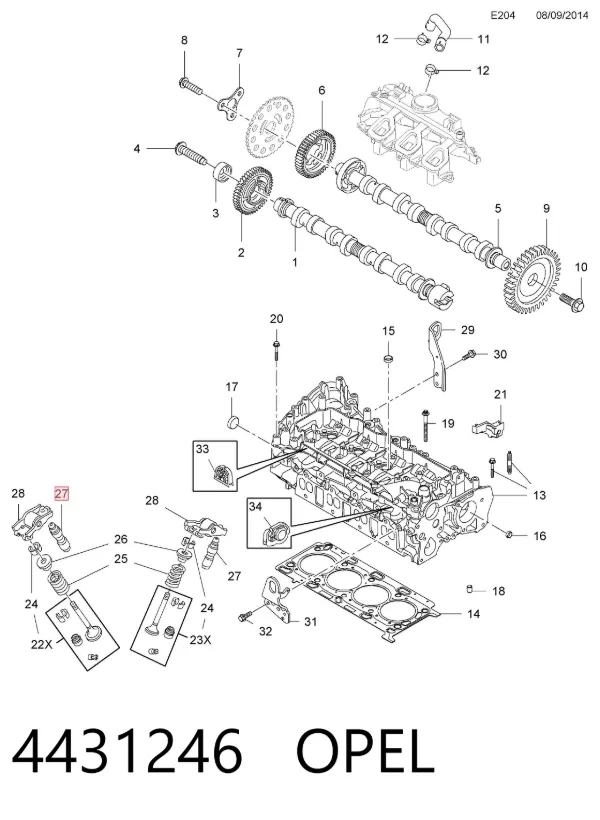 Гідрокомпенсатор 4431246 Opel