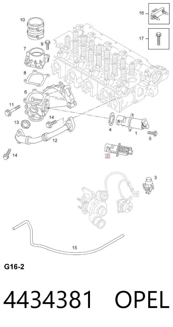 Клапан ЄГР 4434381 Opel