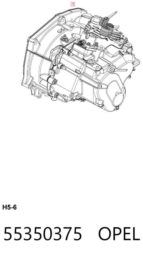 Коробка передач 55350375 Opel