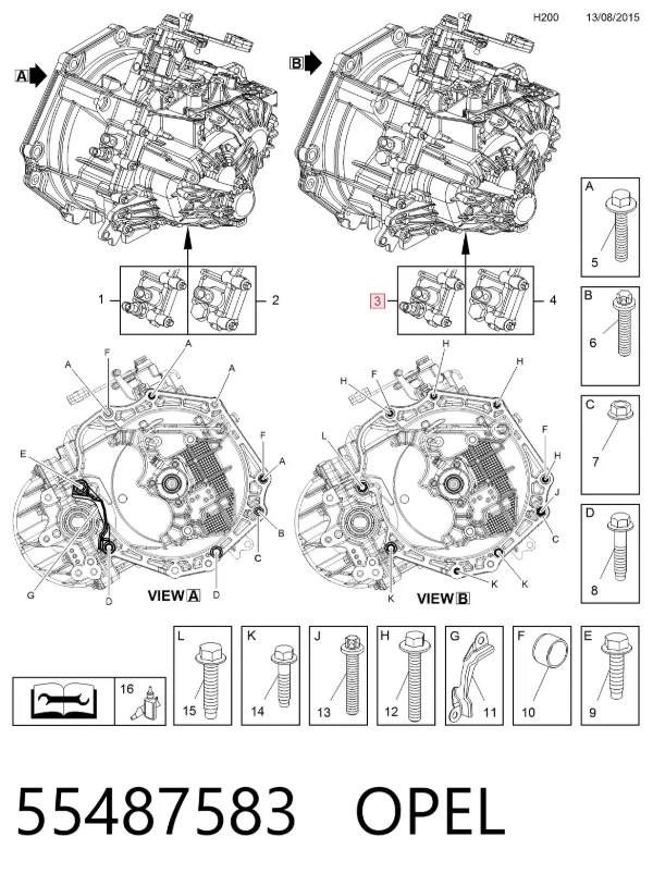 Коробка передач 55487583 Opel