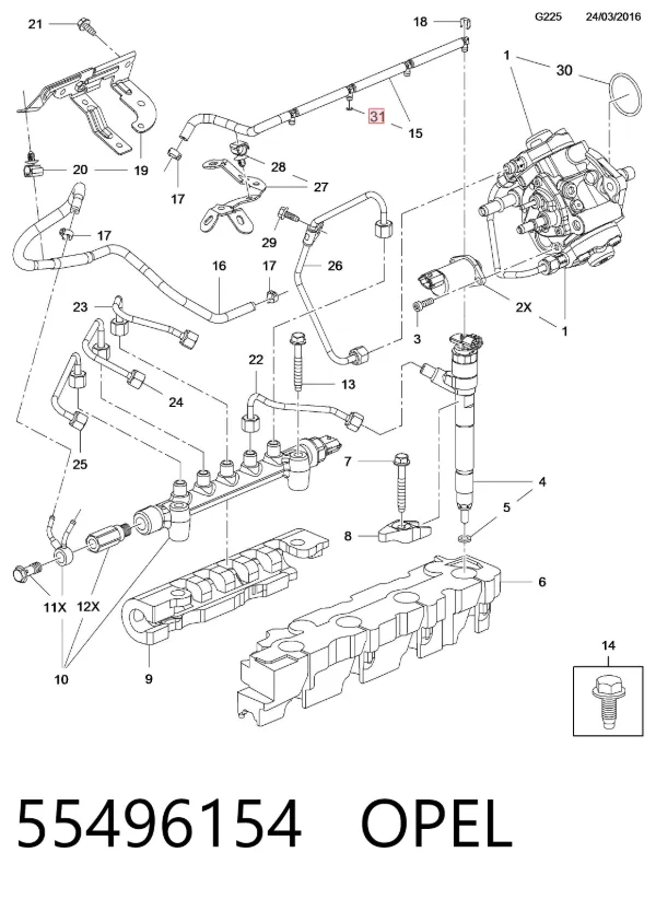  55496154 Opel